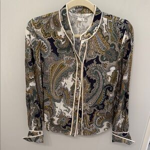 Veronica Beard Multicolor Paisley Top